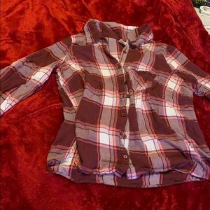 Plaid long sleeve shirt